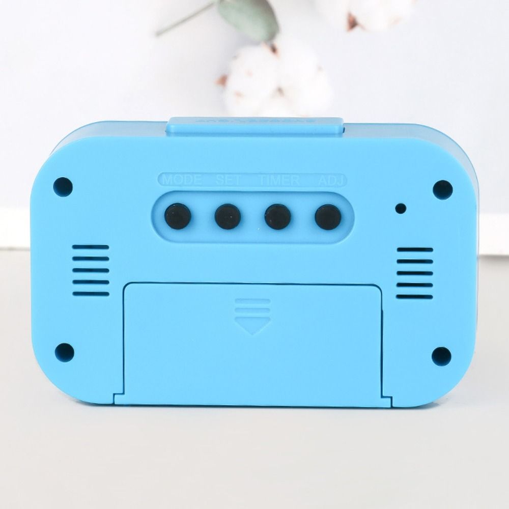 Digital Display Digital Alarm Clock Plastic Desk Clocks Multi-function Silent Snooze Clock Office