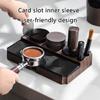 Coffee Tamper Station Multifuntional ABS Tamping Station Coffee Tamping Stand ABS Texture Present for Coffee Enthusiasts