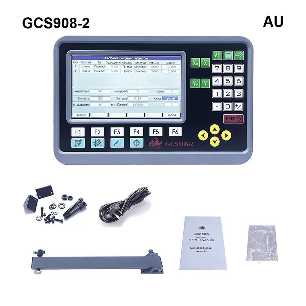 GCS908-3 Multilingual 2/3 Ax-is Milling Lathe LCD DRO Digital Readout Display GCS908-2 Display For TTL Linear Scale Displacement