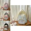 New Japanese Style Girl Backpack With Waterproof Nylon Material For Casual Travel And School Use