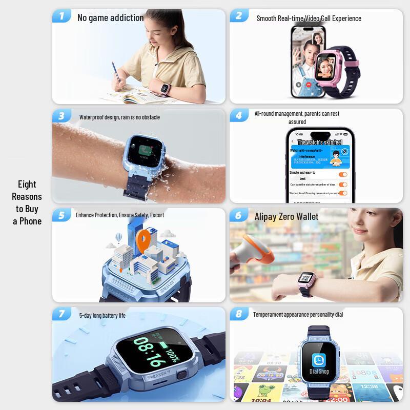 Xun T6 Kids' 4G GPS Video Call Smartwatch (CN Version)