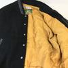 USED/Made In Japan MACHOPE Leather Sleeve Stadium Jacket Men M Black cBH552