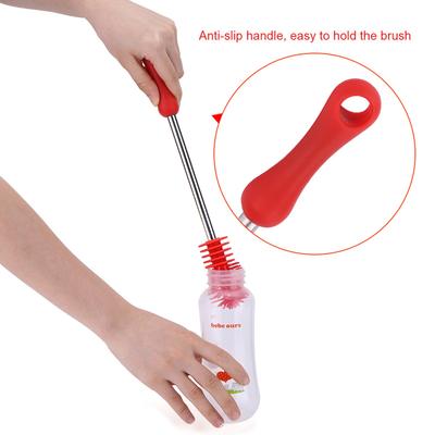 Silicone Bottle Brush Kitchen Cleaner for Washing Cleaning