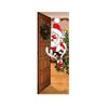 Wall Sticker Christmas  elk Door Cover Holiday Decoration Decals Self