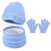 3Pcs/Set Warm Kids Hats Scarfs Gloves Set Cute Baby Beanie Cap Gift Mitten  Toddler