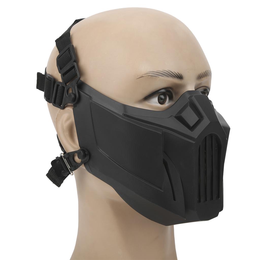CS Face Shield Protective Half Face Cover Breathable Wear Resisitant Outdoor Gaming Equipment