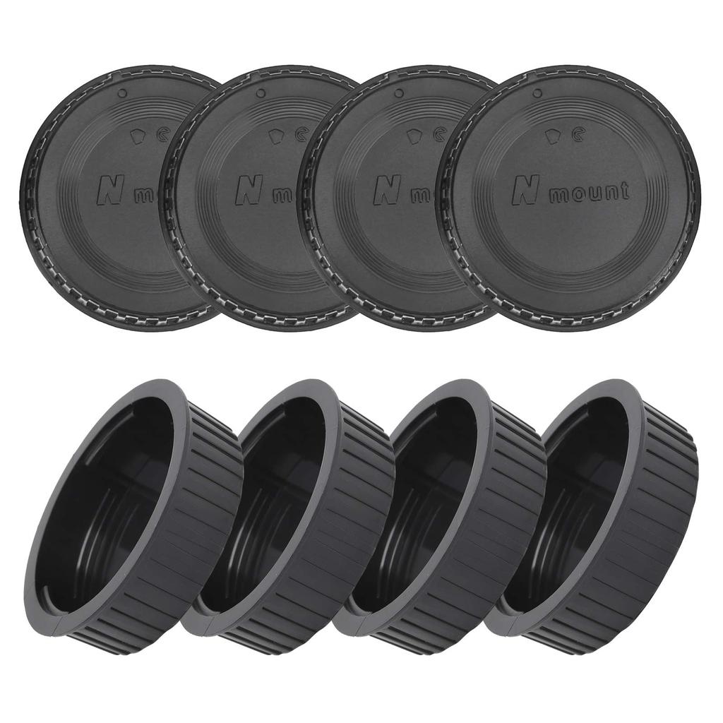 8-Pack Lens Rear Cover Body Caps for Nikon F-Mount Camera Lenses, Hard Plastic, Lightweight, Strong, and Expensive