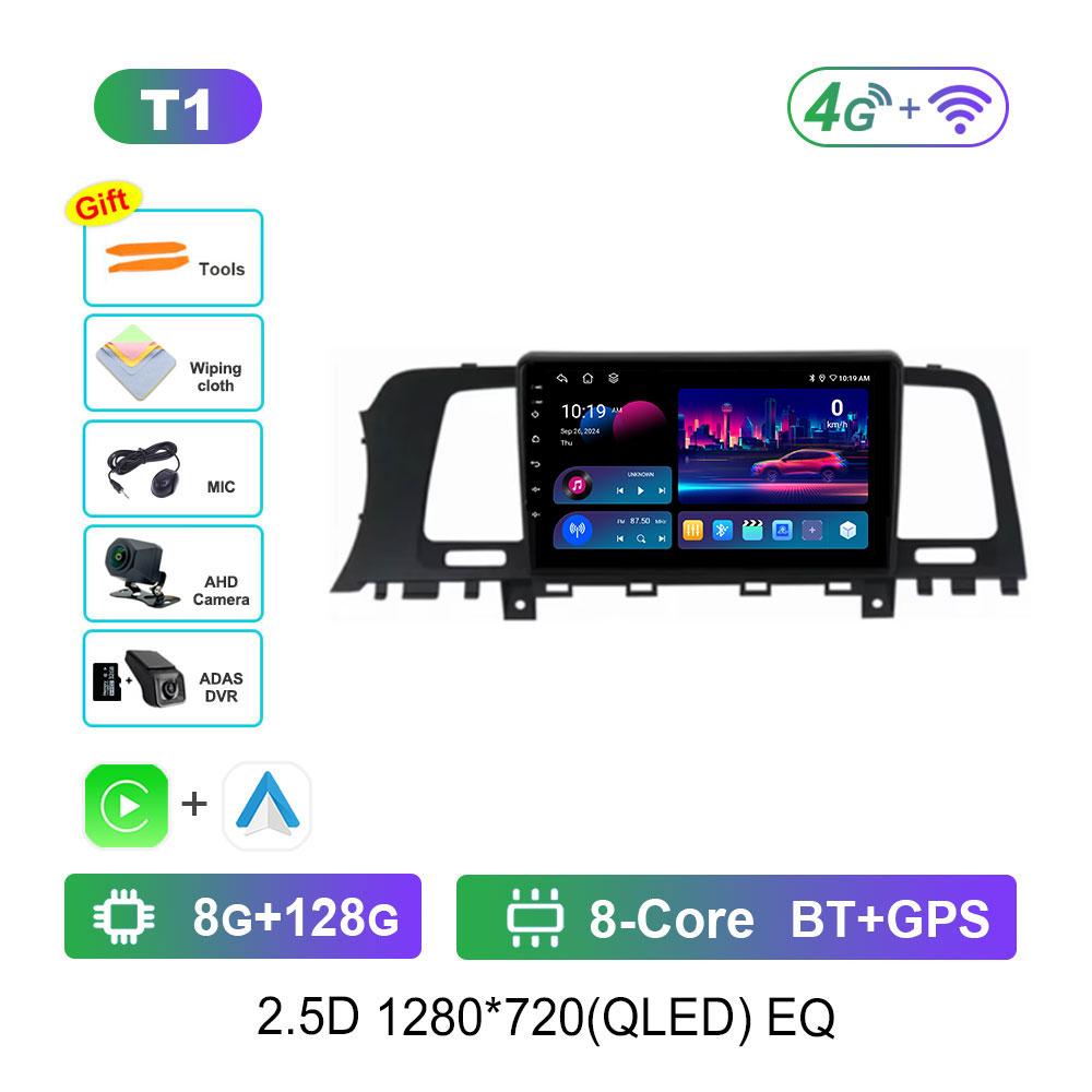 Radio auto cu sistem Android 14 Pentru Nissan Murano Z51 2008 - 2016 Multimedia Stereo Player Video Navigație GPS QLED 2 Din DVD