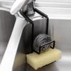 2-tier Dishwashing Sponge Holder (black) Sink Dishwashing Sponge Holder