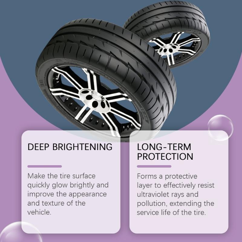 100g Tire Blackening Wheel Cleaners for Car Detailing Paint Iron Remover Cleaner Rims Wheels Dust Rust Remover