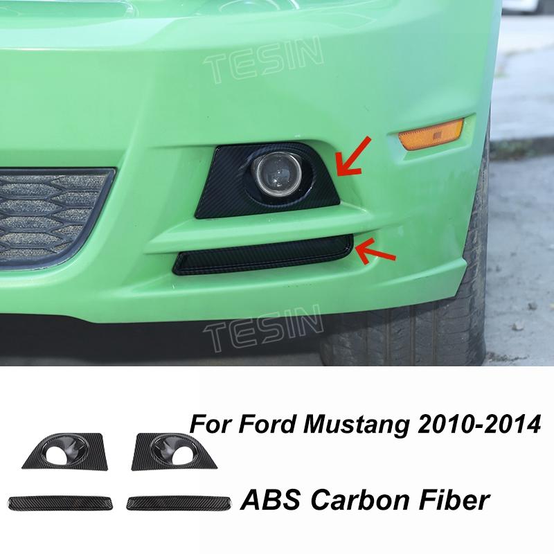 TESIN Autocolante de acoperire pentru decorațiuni interioare din fibră de carbon pentru Ford Mustang 2009 2010 2011 2012 2013 2014 Exterior