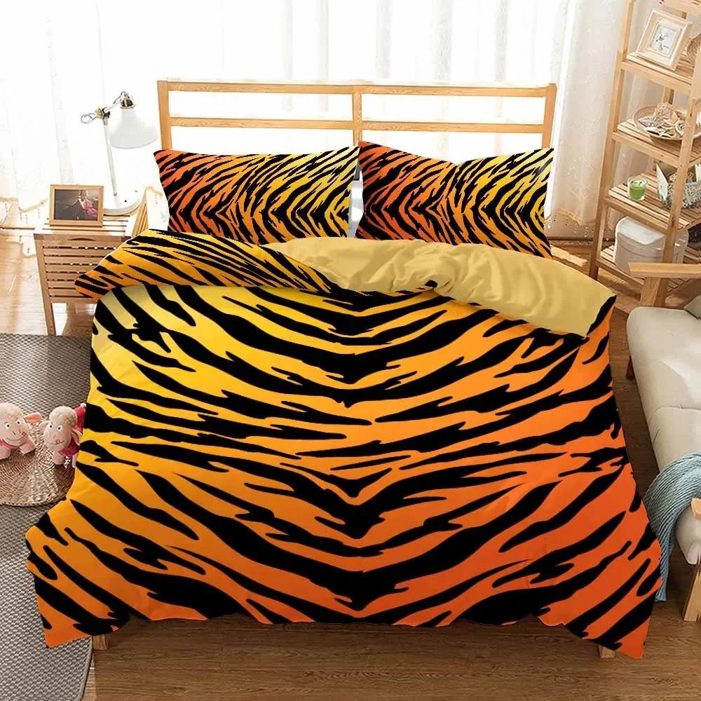 Comforter Tiger Bedding Set Bedclothes Printed 3D Animals S Double Bed Super King Queen Single Adult Size S Hot