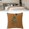 Pattern Cycling Frog Print Pillow Case Cartoon Animal Cushion Fashion Cover
