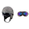 Vintage Personality Helmet Lens Standard Motorcycle Half Helmet Scooter Cruise Leather Helmet Prince Helmet