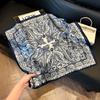 New silk scarf women's fashion versatile high-end small square scarf Korean version neck protection scarf spring and autumn retro scarf binding bag
