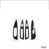 LHD RHD For Nissan Qashqai J11   ABS Carbon Fiber Interior Accessories Side Window Switch Cover Frame Car Decoration
