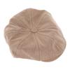 Men Newsboy Hat Vintage Style Soft Cotton Casual Octagonal Hats for Daily Wear Khaki