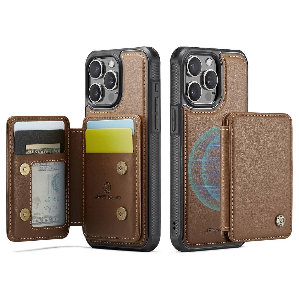 Magnetische 2-in-1 Abnehmbare für iPhone 15 14 13 12 11 Pro Max XS Max XR SE 7 8 Brieftaschenhülle mit Kartenhalter, RFID-blockierende Klapphülle