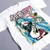 2026 Summer New Style # Hatsune Miku # Cyberpunk Style Cartoon Fan Street Fashion Large Loose Cotton T-shirt