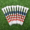 10PCS Bamboo Golf Ball Holder Colored Stripes Golf Longer Drives  Golf Swing Exercises