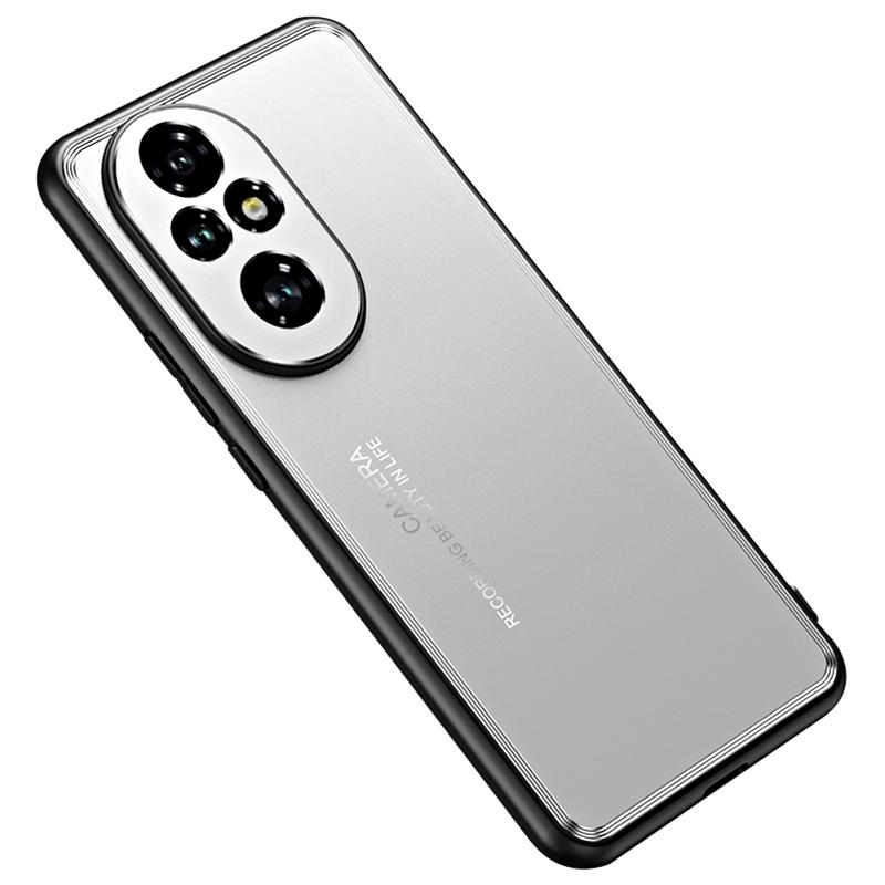 

Чехол для Honor 200 Pro 5G, ударопрочный, из ТПУ и алюминиевого сплава, тонкий чехол для телефона Silver