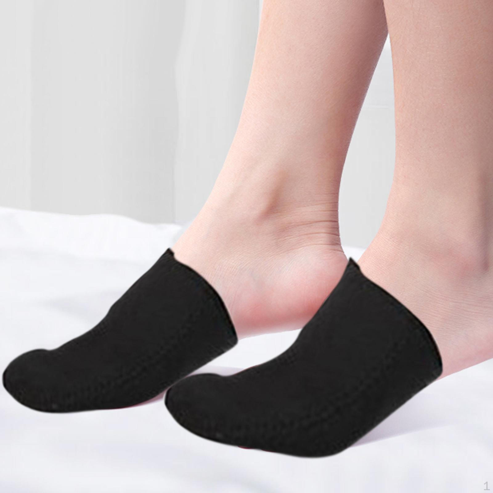 

1 пара неопреновых утеплителей для пальцев ног, велосипедные чехлы, термозащитные колпачки для бега зимой M 15.5cmx11.5cm