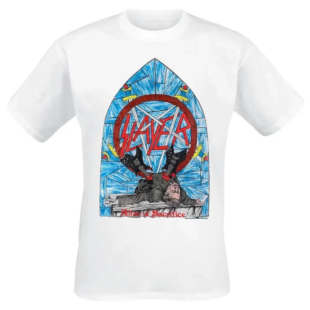 Slayer "South of Heaven" Vintage Album Cover Graphic Unisex Heavyweight Cotton Oversized Rock Band T-Shirt