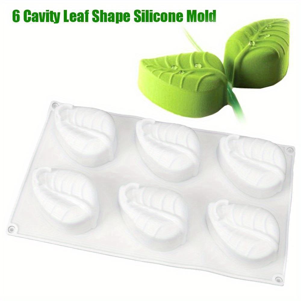 Soap Molds 3D Silicone Mold Soap Mould Silicone Mold Tools 6 Cavity Leaf Shape Soap Making Supplies DIY Handmade