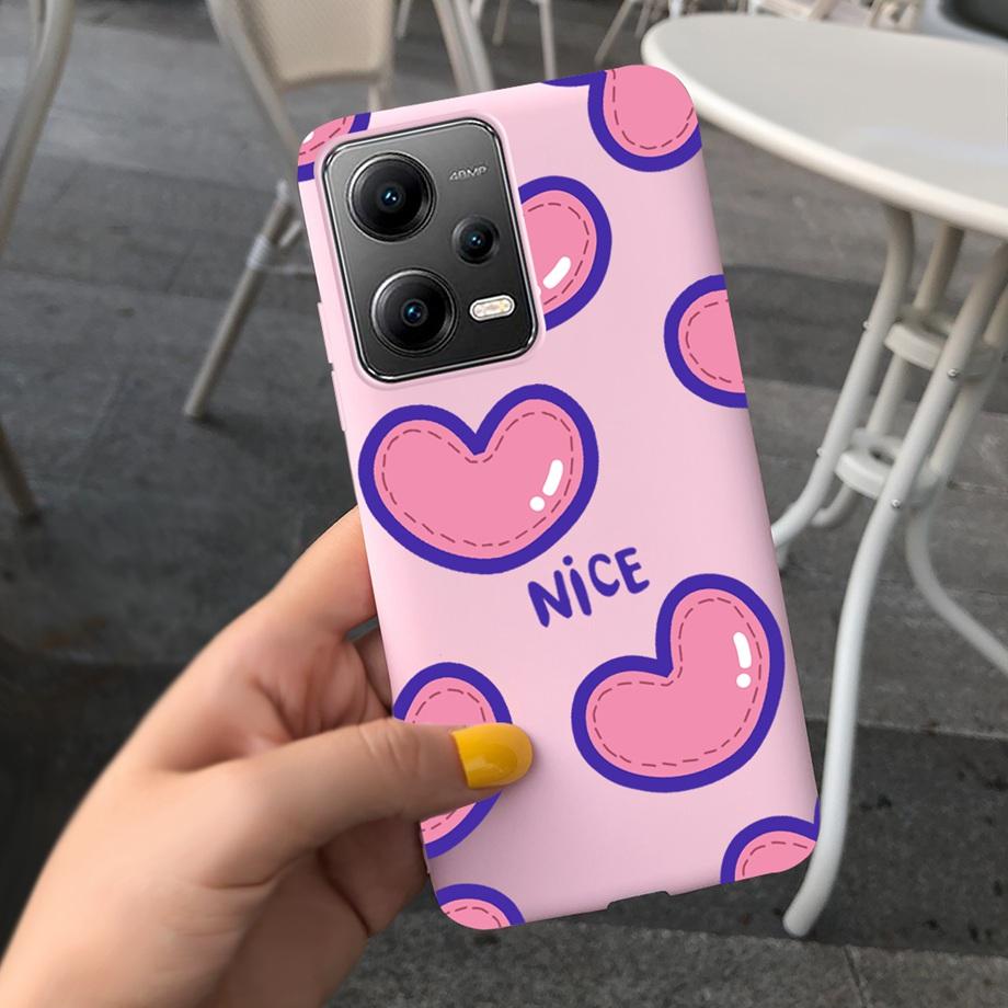 Cartoon Cases For Xiaomi Poco X5 Pro 5G Case PocoX5 5G Cover Soft TPU Matte Shockproof Capas Dragon Cute Cat Astronaur Pattern