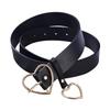 Cute Leather Belt Metal Heart Shape Buckle Camel White Black Retro PU Waistband Designer Skirts Pants Strap for Women Girls