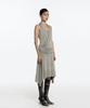 Kasiko Stud Drape Flare Skirt Warm Gray