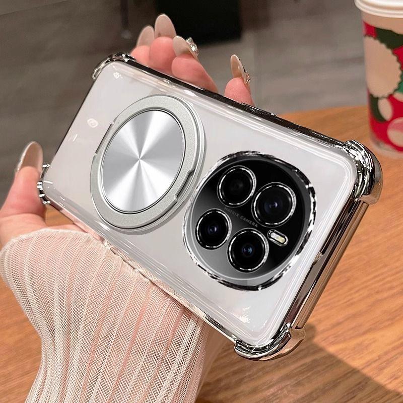 For Huawei Honor Magic 7 Pro Case Soft Transparent Ring Magnetic Shockproof Protective Back Cover For Magic 7 6 5 Pro Lite Shell