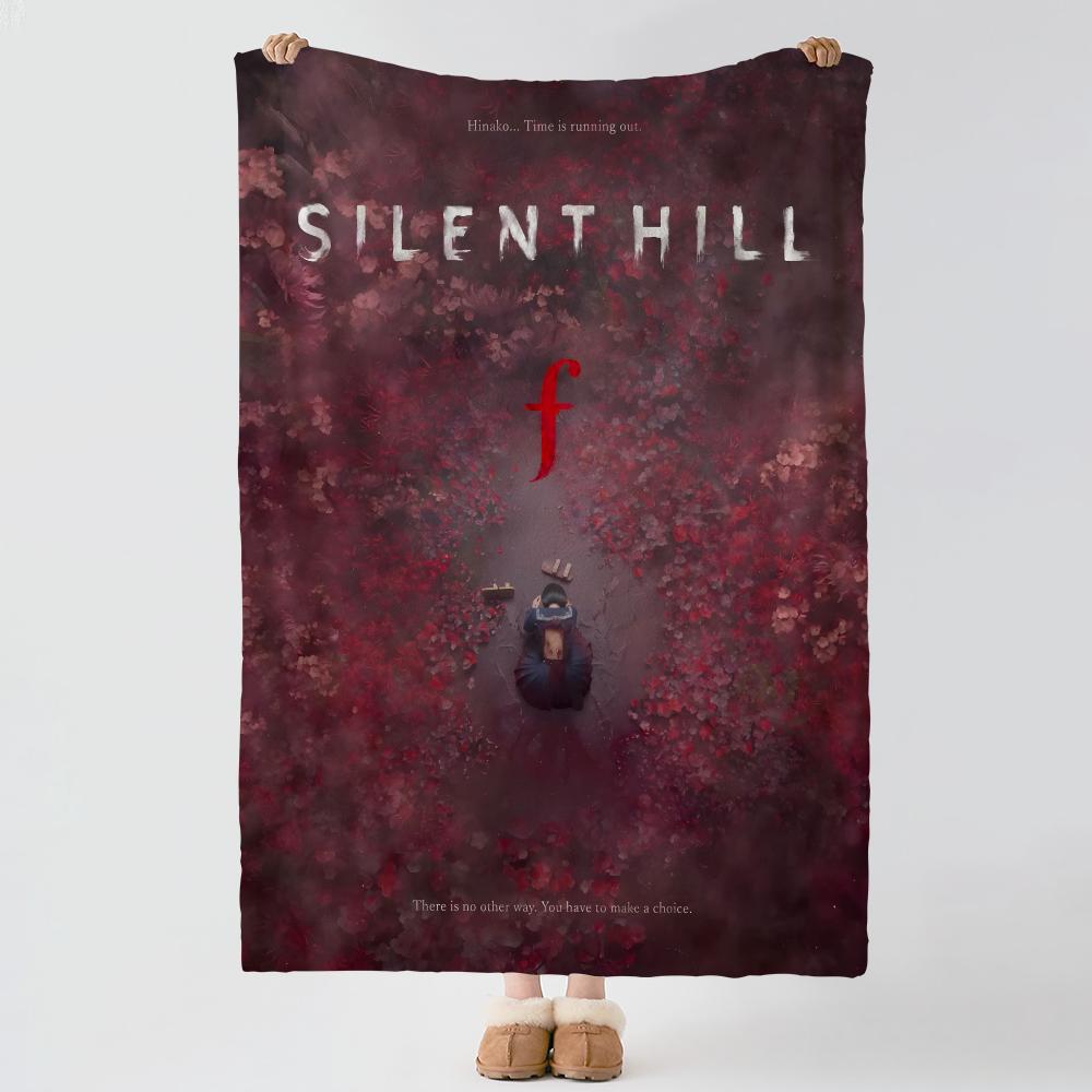 Game SSilent HHill Throw Soft Warm Flannel Blanket Multiuse Throw for Bed Sofa Office Air Conditioning Nap Blanket