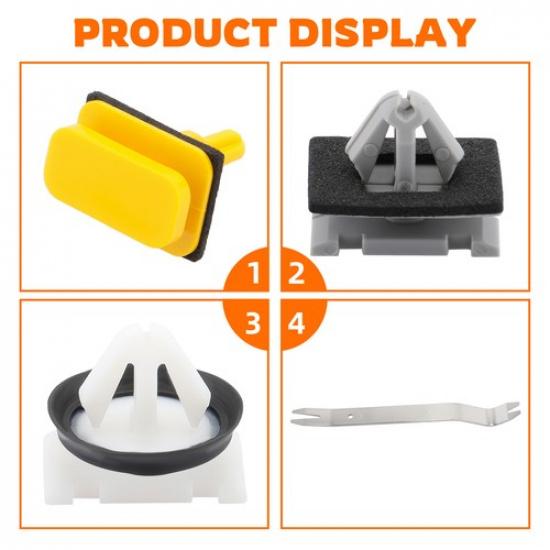 70x Fender Flare Rocker Panel Moulding Clips 11547581 15864780 68172491AA For GM