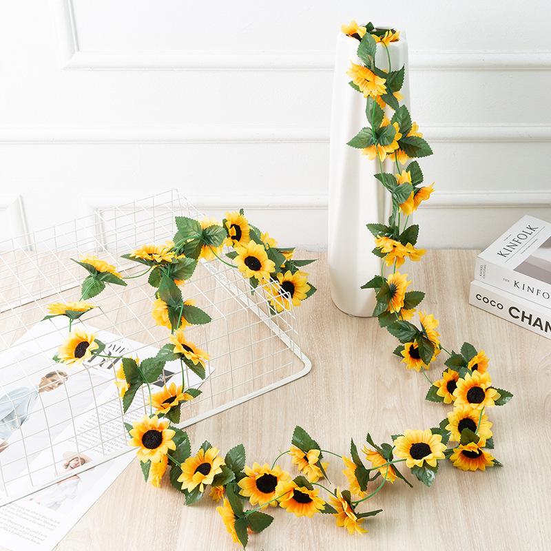 

Artificial Sunflower Vine for Home and Garden Decor