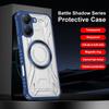 KEYSION Transparent Magnetic Case for Xiaomi POCO X7 Pro 5G Soft Silicone+PC Heavy Duty Shockproof Phone Cover for Redmi Turbo 4