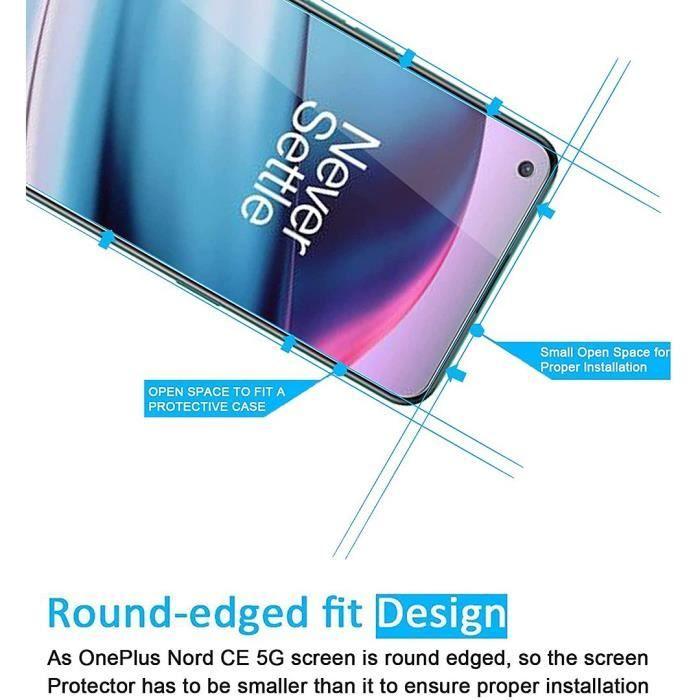 Film de protection - E.F.CONNECTION - One Plus Nord CE 5G - Verre trempé - Anti-rayure - Installation rapide