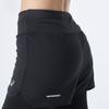 Asics Woven Drawstring Fitted Athletic Shorts Women Bottoms Black 2012C627-001