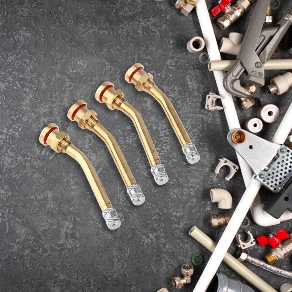 4pcs Tire Valve Inflation Joint Quick Connector Vacuum Tire Nozzle Conversion Accessories Tyre Valve for Bus Minibus Heavy Truck
