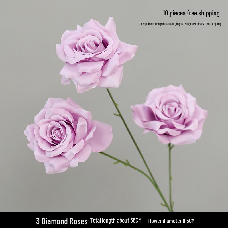 Purple Floral Wedding Arrangement - Silk Hydrangea, Rose, Bamboo Leaves & Grass for Flower Arches