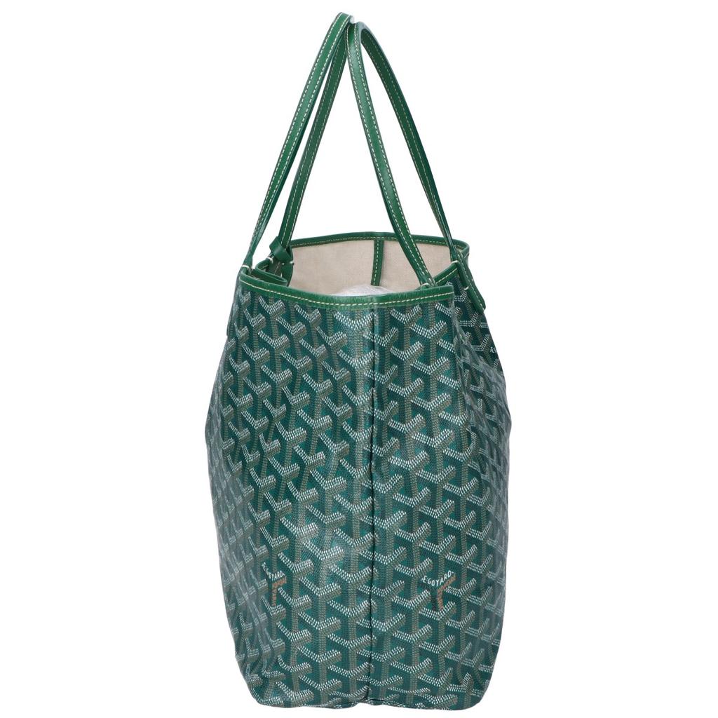GOYARD STLOUIPMLTY09CL09P Saint Louis PM with pouch Tote Bag greenUsed