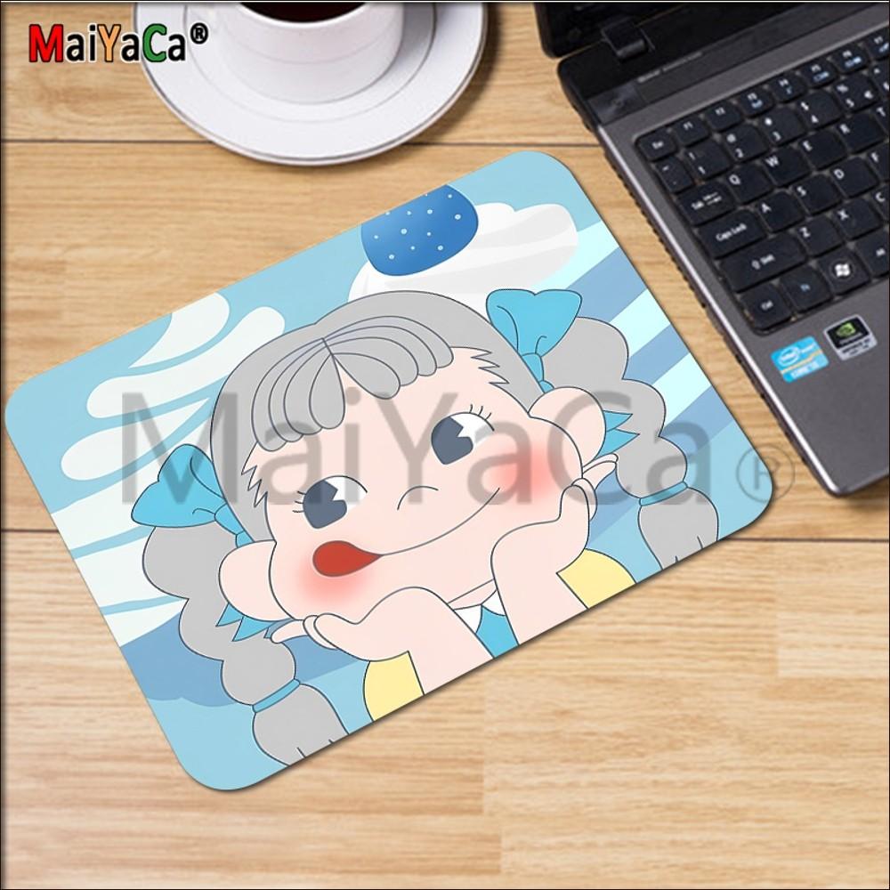 Peko Milky Mousepad Rubber Small Thickened Mouse Pad Gaming Keyboard Table Mat Office Supplies Room Decor For PC Mouse Carpet
