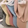 Korean Strap Headscarf Cap Pastoral Triangular Cap Women Summer Sun Protection Plaid Hip Hop Sun Visor