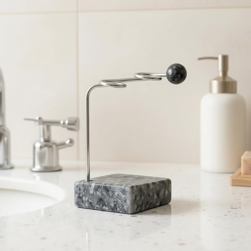 Multipurpose Stainless Steel Toothbrush Holder Bathroom Organizer Waterproof Easy to Clean Modern Design For Home Office