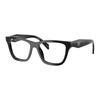 Prada Optical Glasses Temple Logo Design Brand Identity Plate Irregular Shape Unisex Couple Black 54 Basic Packaging-glasses Case + Packaging Box