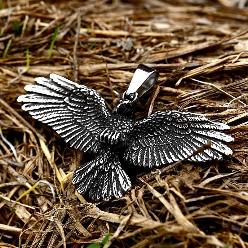 

BEIER New Design Skull Eagle Pendant For Men Punk Hip Hop Biker Jewelry Detailed High Quality
