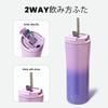 600ml Vacuum Insulated Tumbler with Straw, Portable Handle, Stylish Design for Outdoor Activities, Coffee, Beer, and More. Comes with Lid for Easy