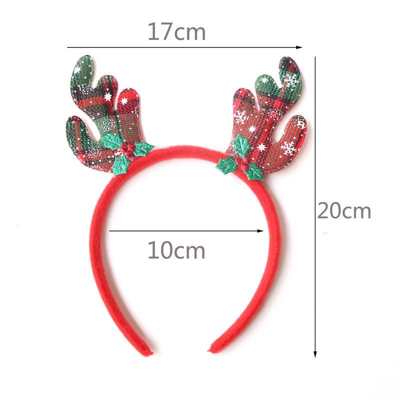 Christmas Headband: Santa, Snowman & Reindeer Antlers for Kids' Party