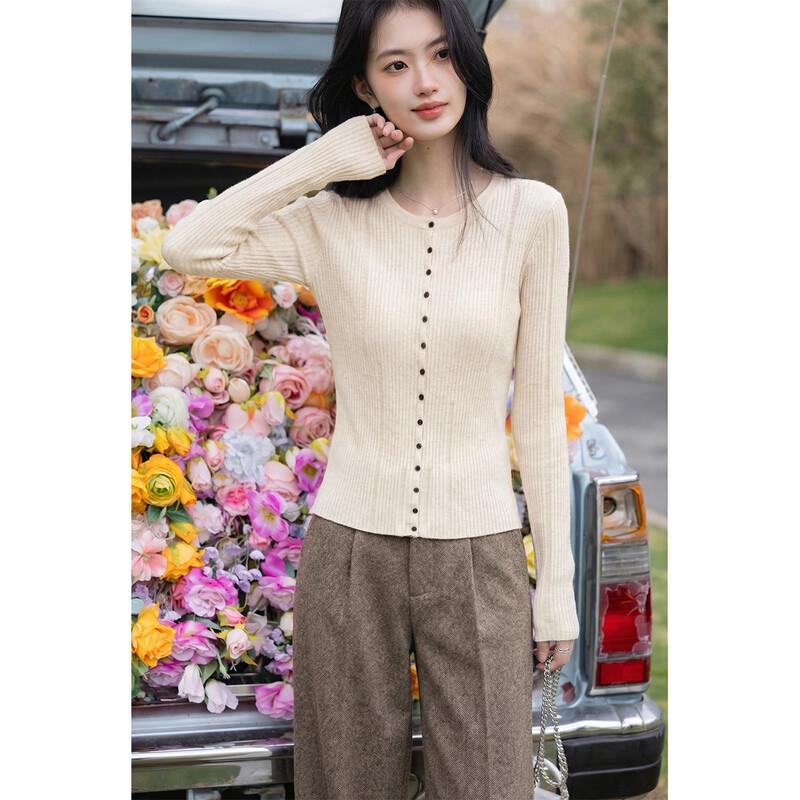 Mocana Women s Slim-Fit Long-Sleeve Knit Cardigan One Size