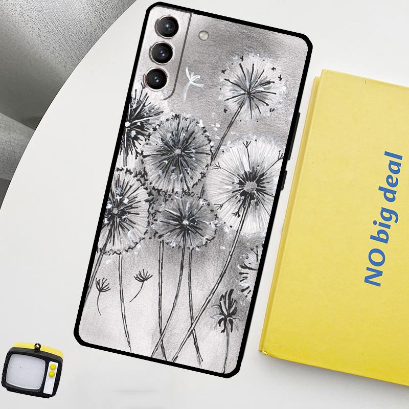 Dandelion Phone Case For Samsung Galaxy S25 S24 Ultra S20 S21 S22 S23 Plus S9 S10 S24 FE S25 FE Cover